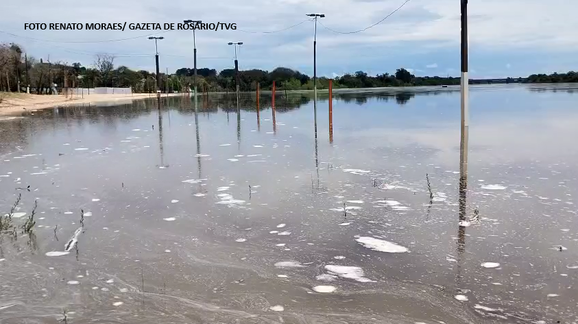 Rio Santa Maria e Ibicuí da Armada seguem subindo após fortes chuvas