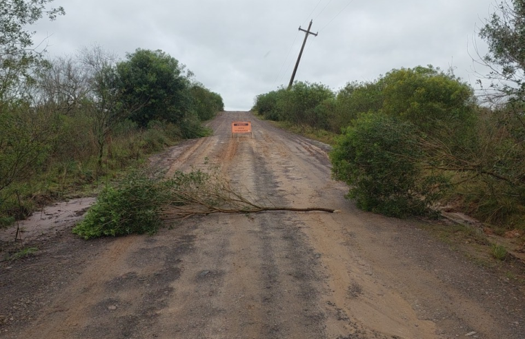 Ponte do Passo do Farrapo está interditada no interior de Rosário do Sul
