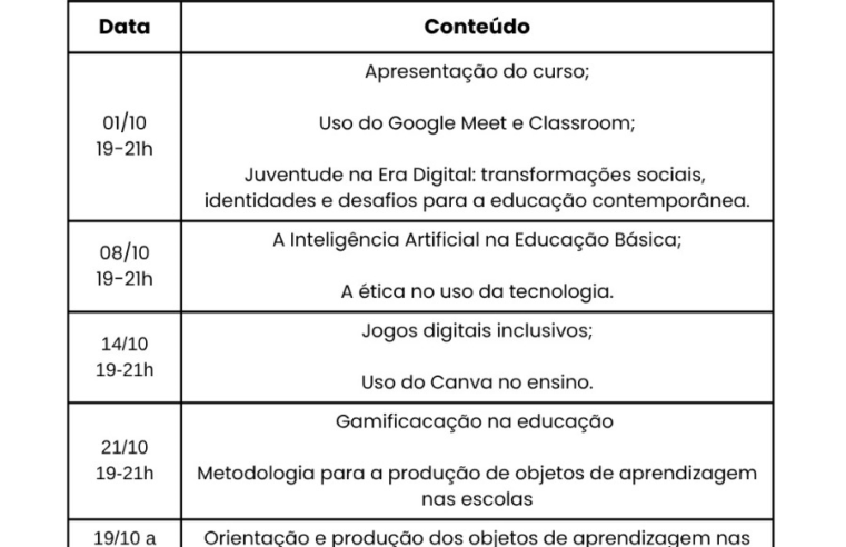 IF Sul divulga projeto para formação continuada de professores