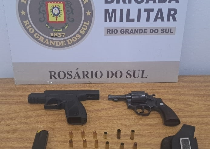 Brigada atende ocorrência envolvendo desordem e disparos de arma de fogo em Rosário do Sul